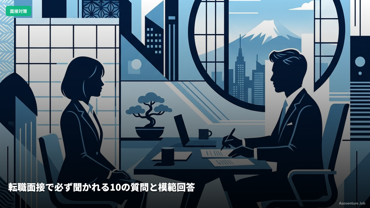 転職面接で必ず聞かれる10の質問と模範回答